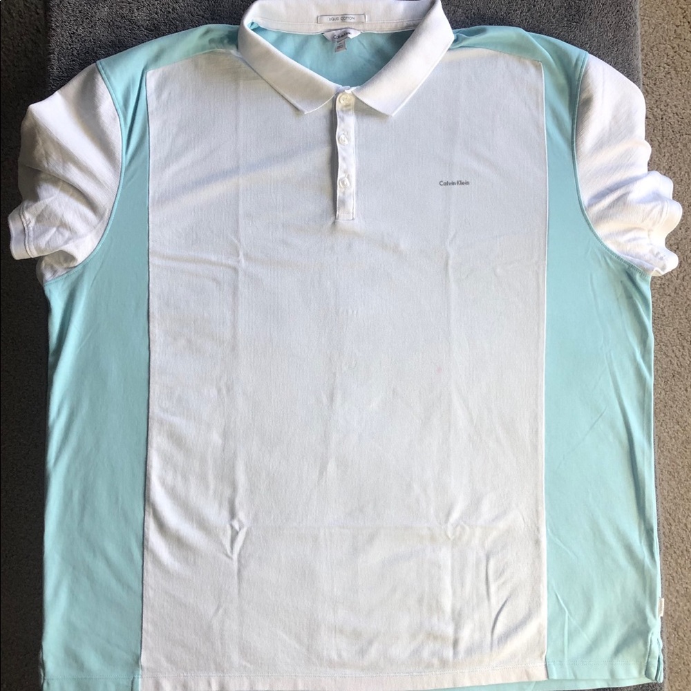 Calvin Klein Men’s Short Sleeve Liquid Cotton Polo
